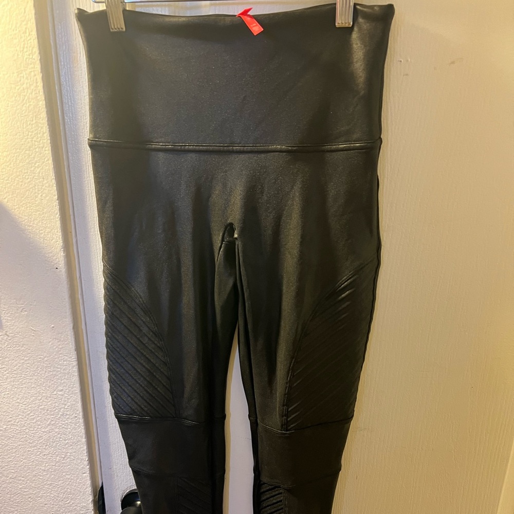 Spanx moto leggings